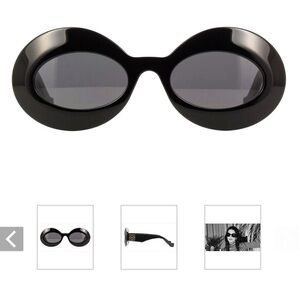 LOEWE- Chunky Anagram Sunglasses, oval